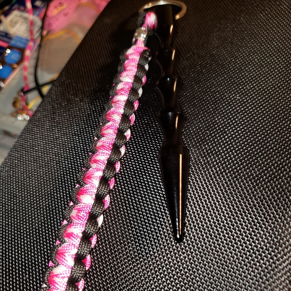 Self defense keychain with matching  bracelet
